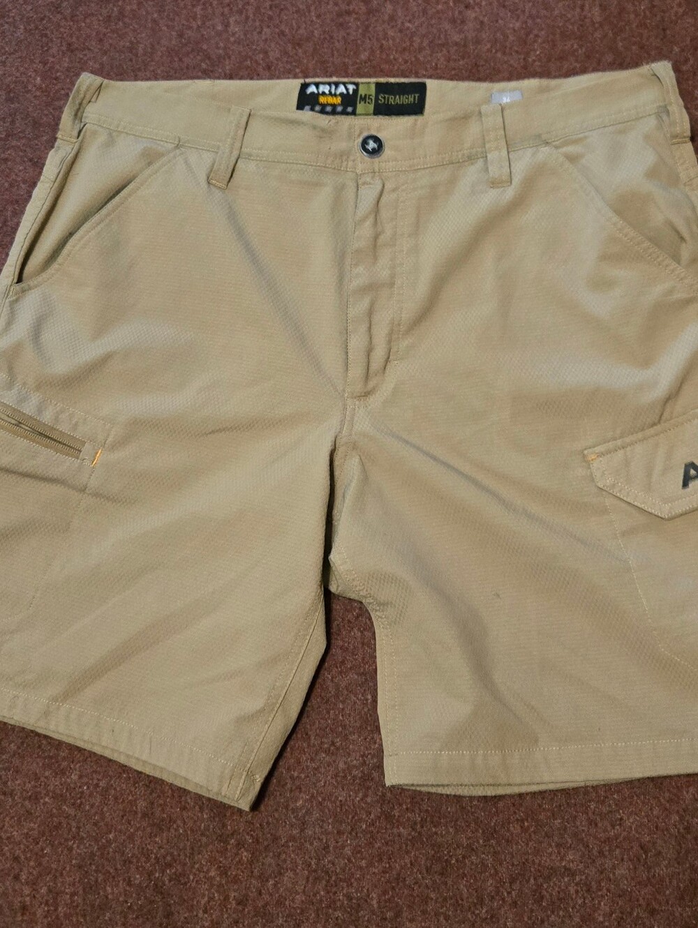 Ariat Rebar M5 Field Khaki Shorts Men's Size 34